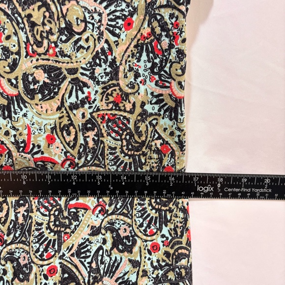 Sahalie Green Floral Swing Midi Dress Size Petite Large - Picture 9 of 9